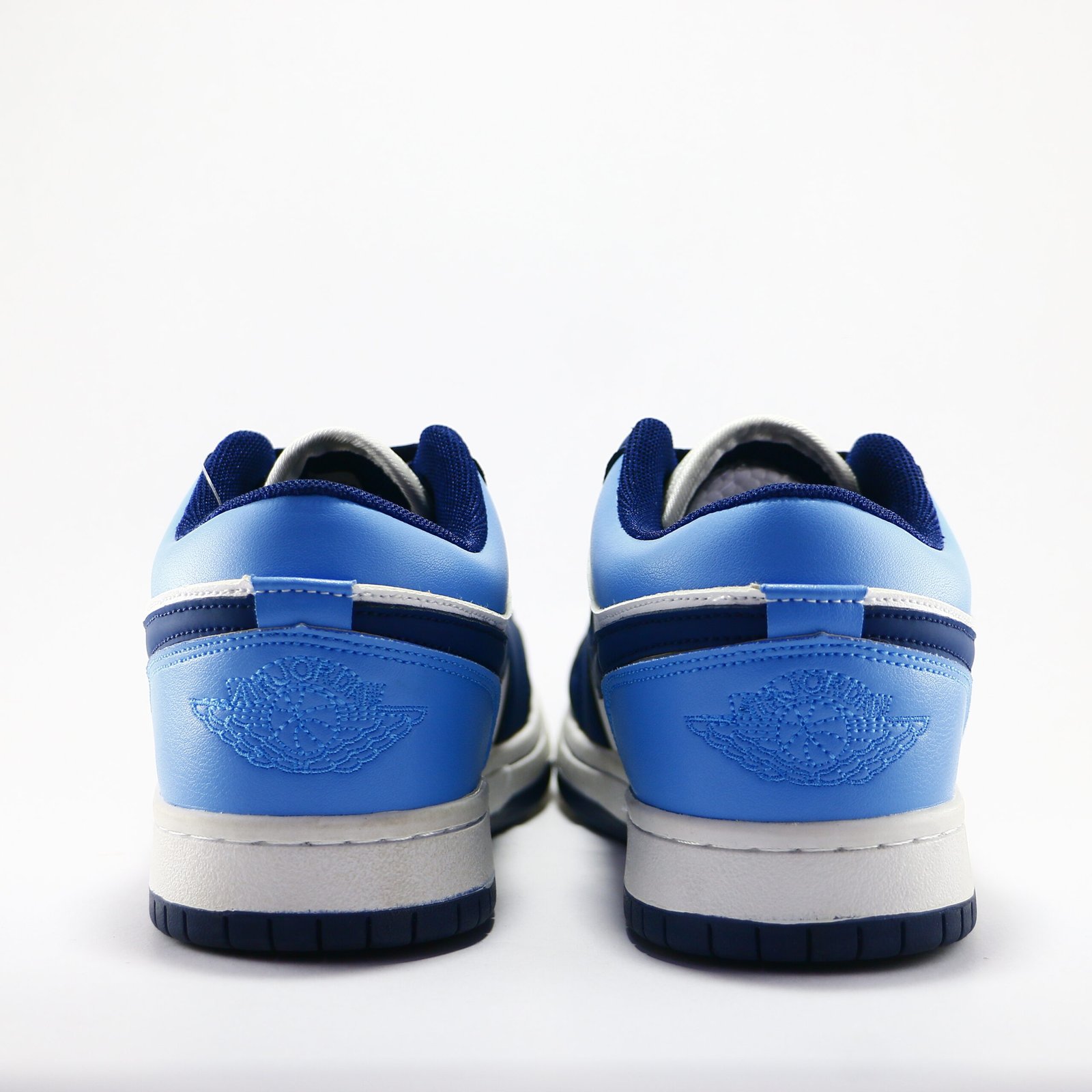 wmns air jordan 1 high og black dark powder blue
